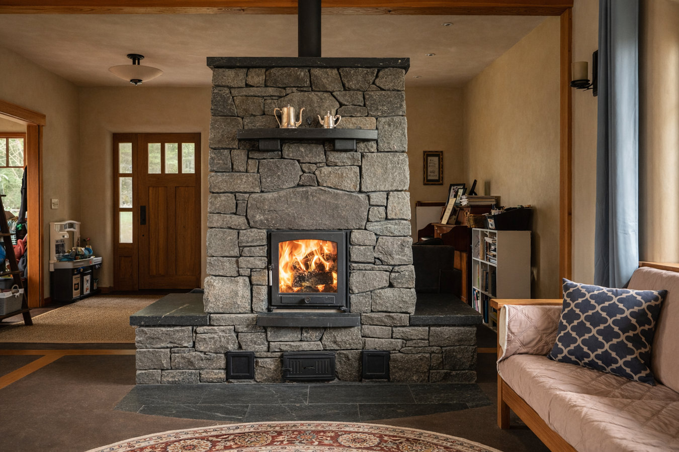 Fireplace installation